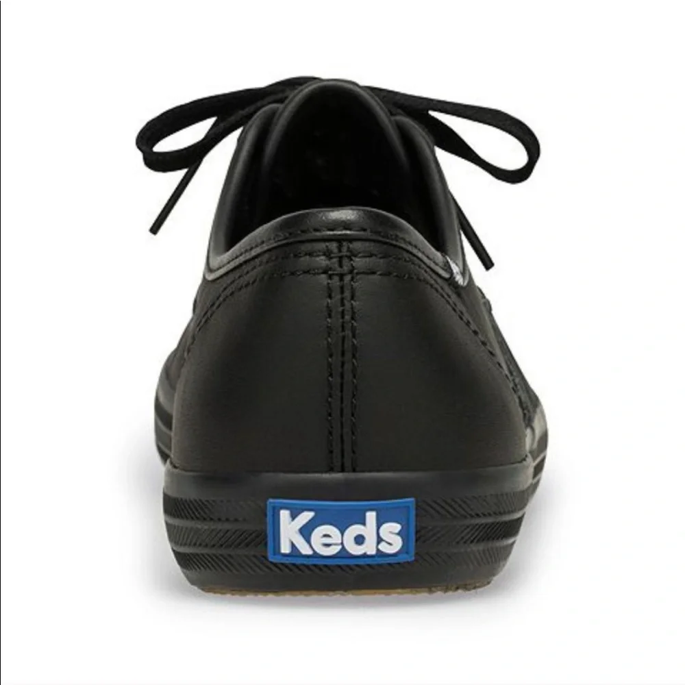 Keds black leather